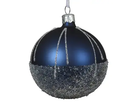 Glitter Bottom Bauble Night Blue