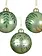Glitter Leaf Bauble Matcha Green