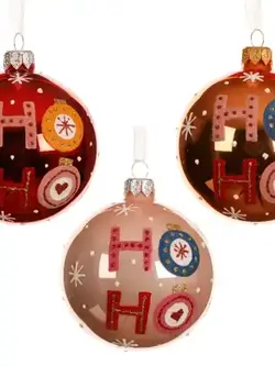 HO HO Bauble