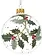 Holly Bauble White