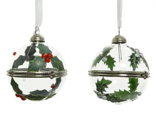 Holly Decor Bauble