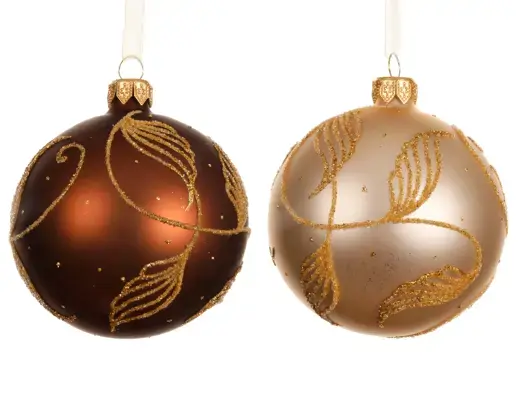 Leaf Swirl Bauble