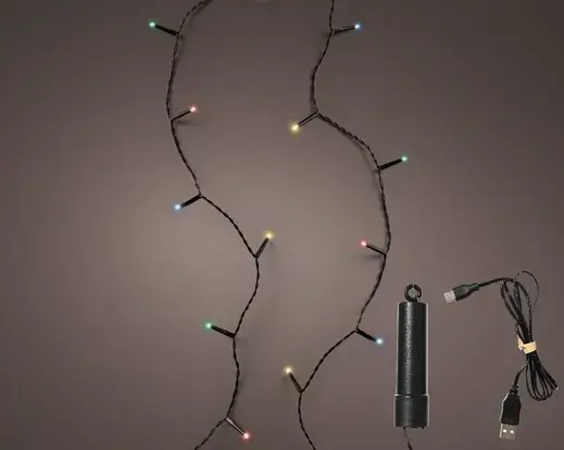 LED Duracharge Lights Black Multi 144"