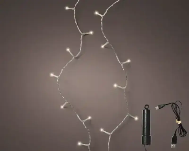 LED Duracharge Lights Silver Warm White 144"
