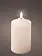LED Single Wick Candle Warm White 7.5x15cm