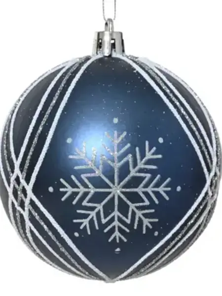 Night Blue Snowflake Bauble