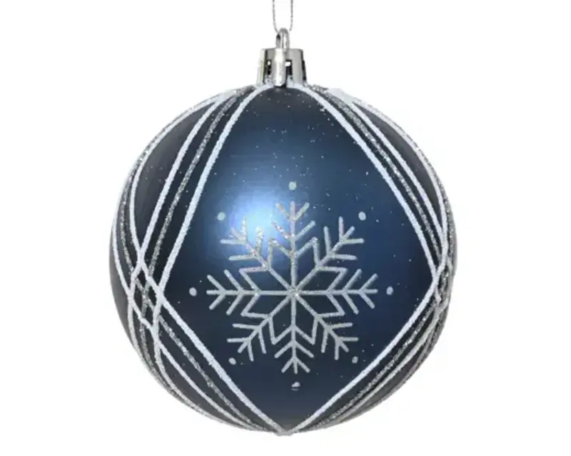 Night Blue Snowflake Bauble