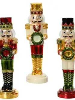 Glass Nutcracker 10"