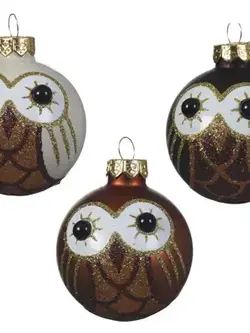 Owl Figurine Bauble