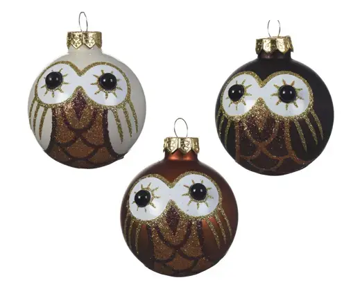Owl Figurine Bauble
