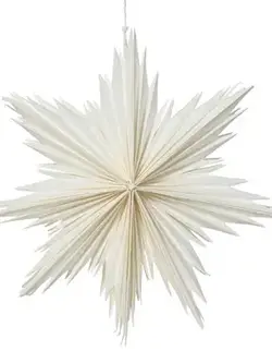 Paper Star Burst Ornament White