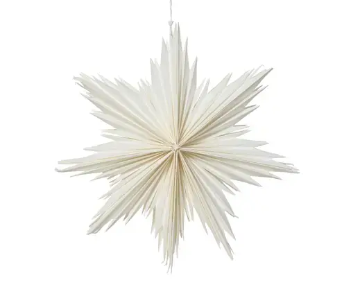 Paper Star Burst Ornament White