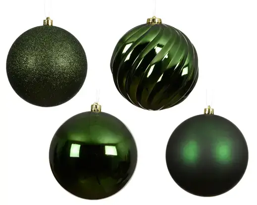 Pine Green Bauble Assorted