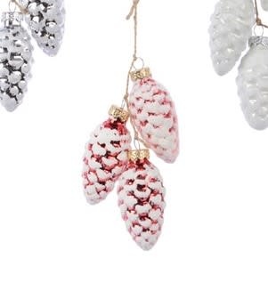 Pinecone Glass Ornament