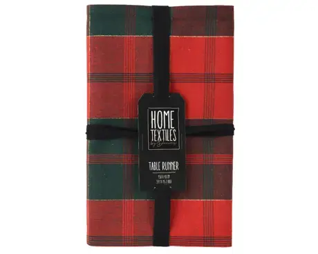 Plaid Table Runner 150x30cm