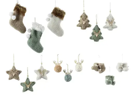 Plush Holiday Ornament