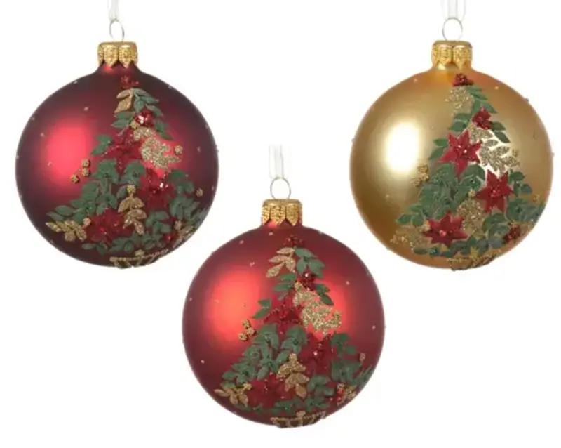 Poinsettia Tree Bauble