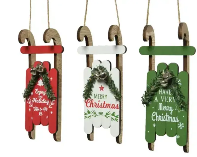 Sleigh Plywood With Text