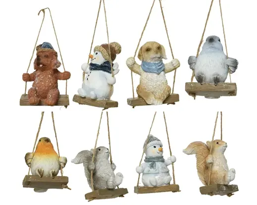 Winter Friend on Swing Assorted
