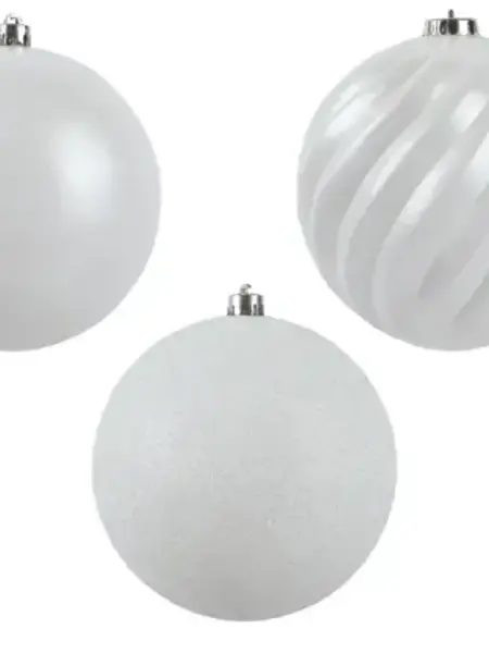 Winter White Bauble Assorted