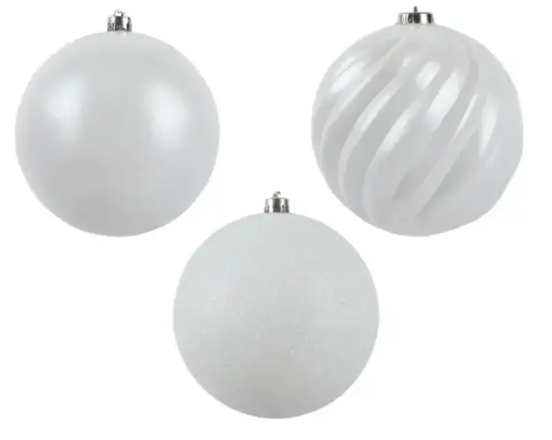 Winter White Bauble Assorted