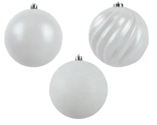 Winter White Bauble Assorted