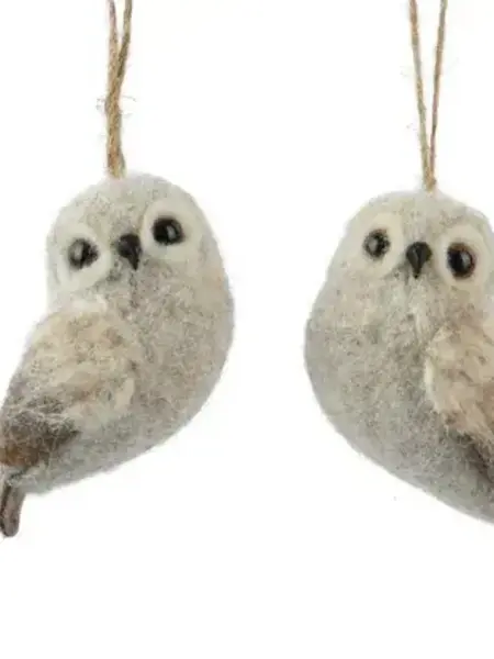 Wool Owl Ornament