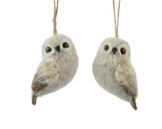 Wool Owl Ornament