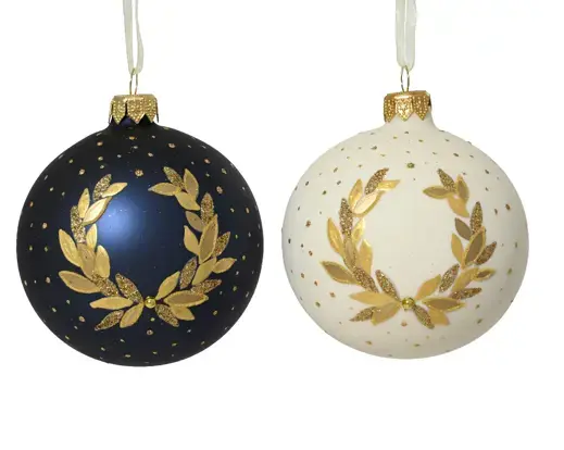 Wreath Bauble Blue