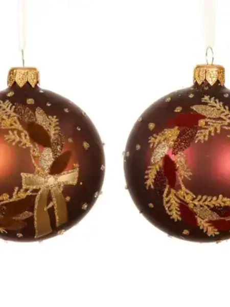 Wreath Bauble Brown