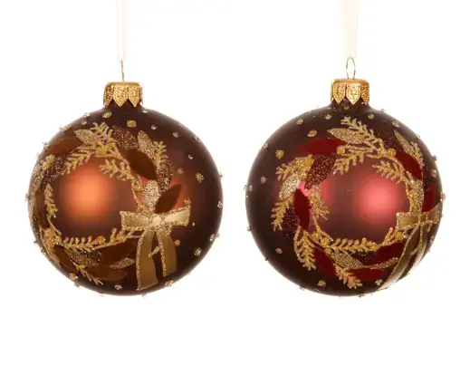 Wreath Bauble Red