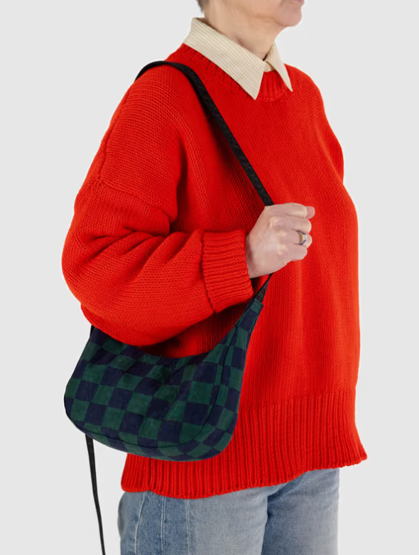 BAGGU Small Nylon Crescent Bag