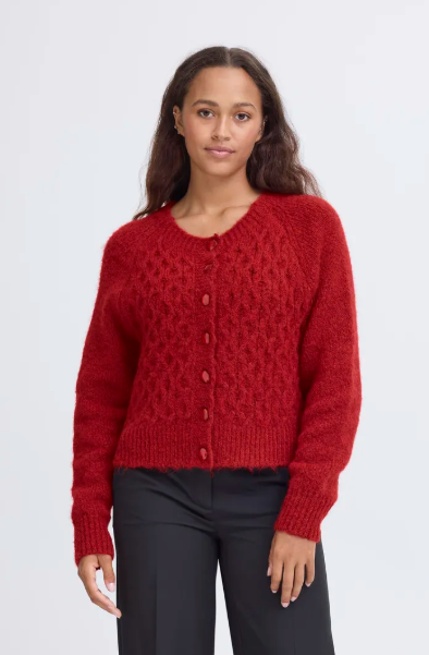 Ichi Bela Blue Cardigan