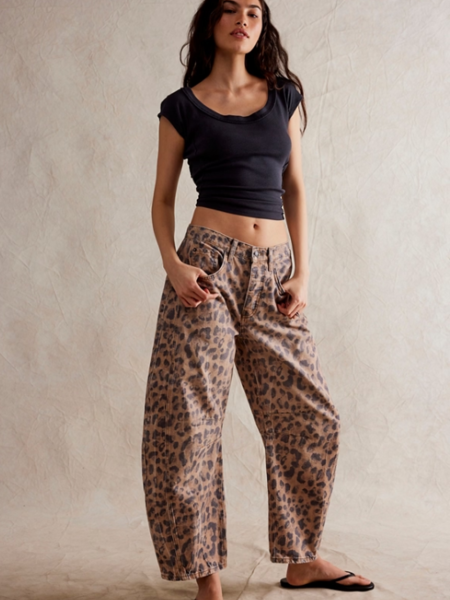 Free People Good Luck Printed Barrel