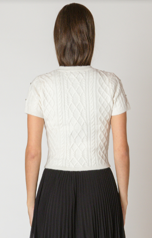 Dex Embellished Cable Sweater