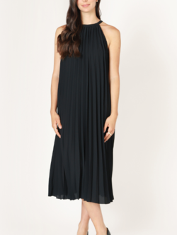 Dex Pleated Halter Dress
