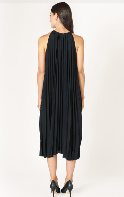 Dex Pleated Halter Dress