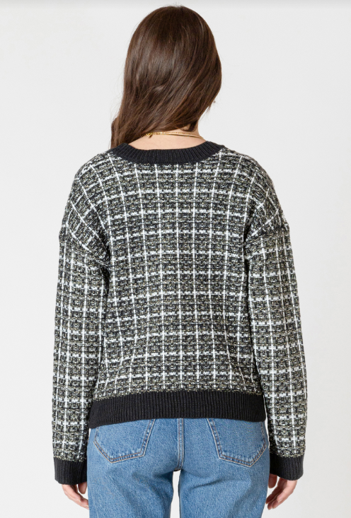 Dex Tweed Texture Cardigan