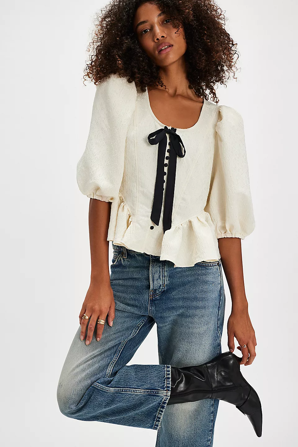 Free People Pamela Bow Top