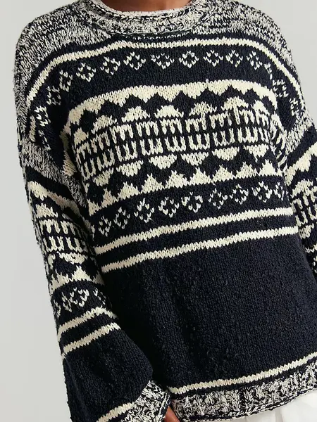 Free People Dani Pattern Sweater