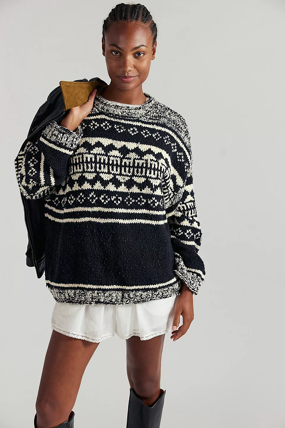Free People Dani Pattern Sweater