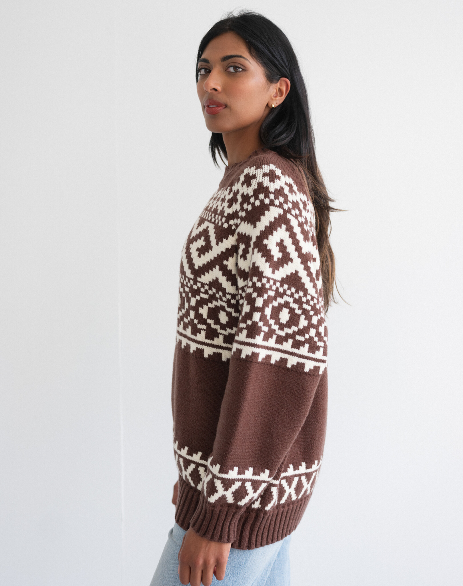 Brunette The Label Fair Isle Sweater