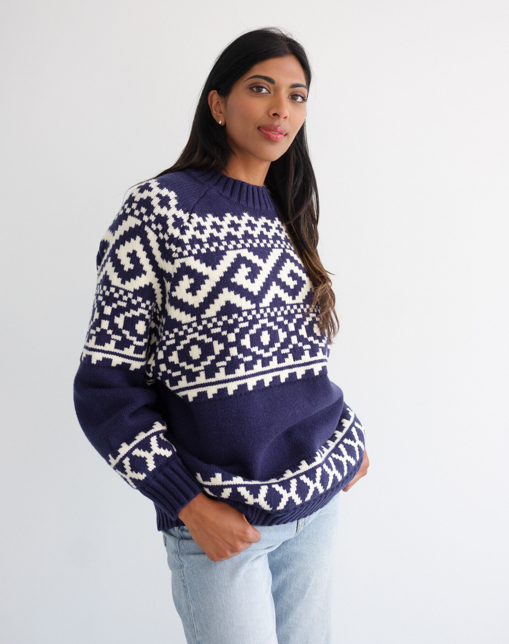 Brunette The Label Fair Isle Sweater