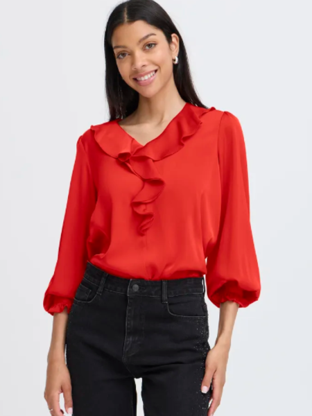 B.Young Flair Frill Blouse