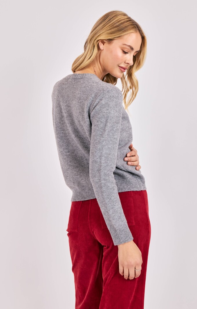 Sadie and Sage Leighton Heart Button Cardi