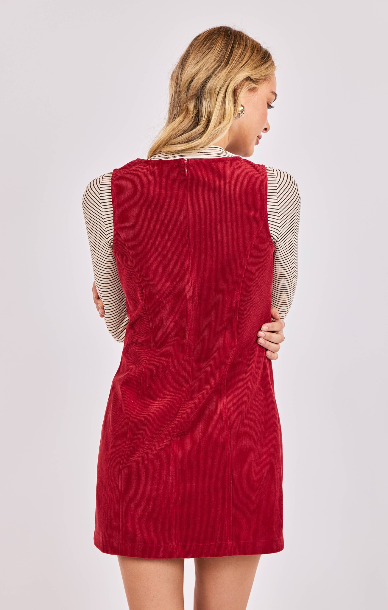 Sadie and Sage Sky Bar Corduroy Mod Dress