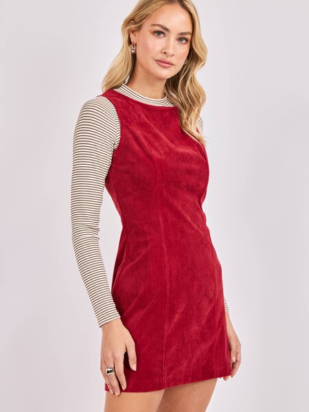 Sadie and Sage Sky Bar Corduroy Mod Dress