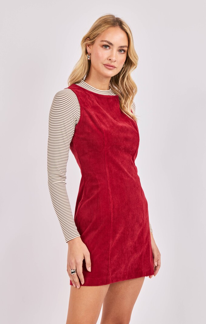 Sadie and Sage Sky Bar Corduroy Mod Dress