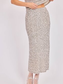 Sadie and Sage Luster Sequin Maxi Skirt