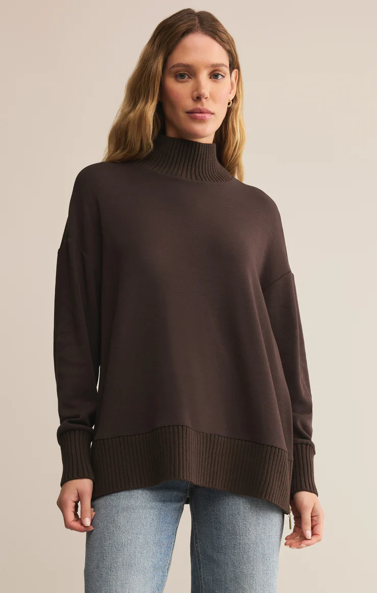 Z Supply Sable Rib Sweatshirt